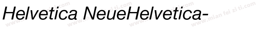 Helvetica NeueHelvetica字体转换